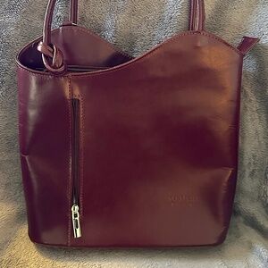 Versatile Convertible Leather Bag
